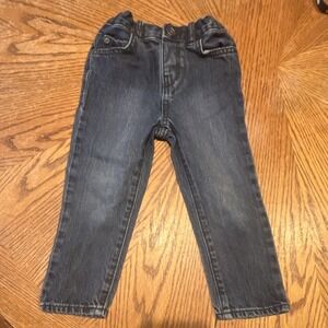 The Children's Place Skinny Jeans Blue 3T Denim Adjustable Waist Pockets Button